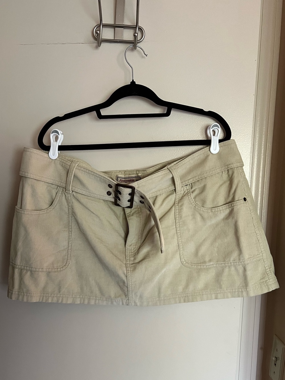A&F Corduroy Mini Skirt with Belt